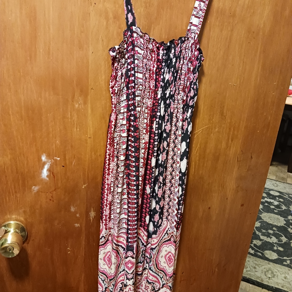 Ob fashion women's multi color dress large A-3